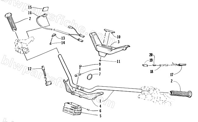 HANDLEBAR ASSEMBLY diagram