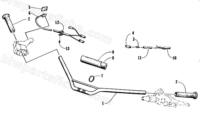 HANDLEBAR ASSEMBLY diagram