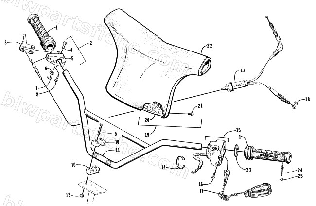 HANDLEBAR ASSEMBLY diagram