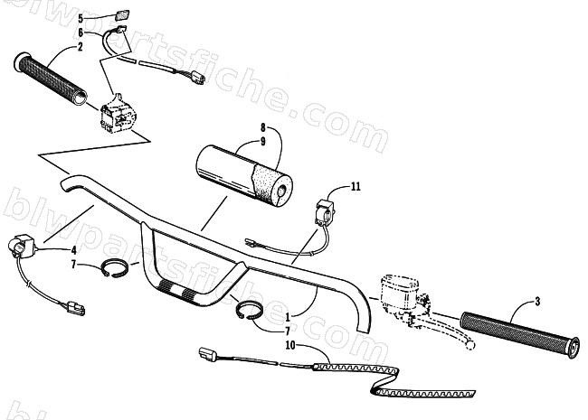 HANDLEBAR ASSEMBLY diagram