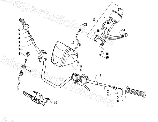 HANDLEBAR ASSEMBLY diagram
