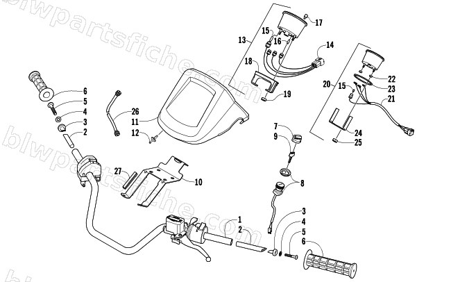 HANDLEBAR ASSEMBLY diagram