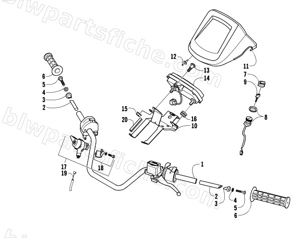 HANDLEBAR ASSEMBLY diagram
