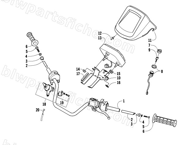 HANDLEBAR ASSEMBLY diagram