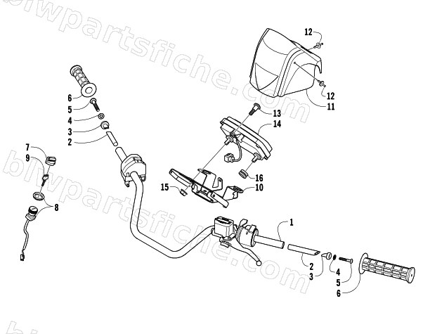 HANDLEBAR ASSEMBLY diagram