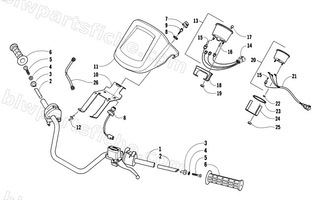 HANDLEBAR ASSEMBLY diagram