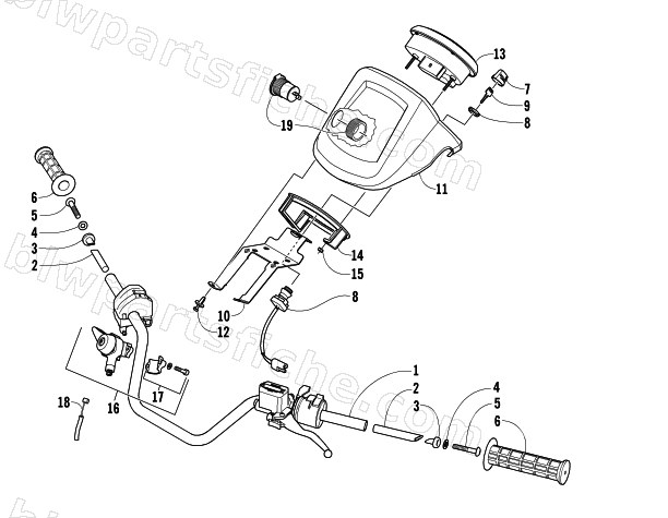 HANDLEBAR ASSEMBLY diagram