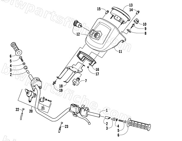 HANDLEBAR ASSEMBLY diagram