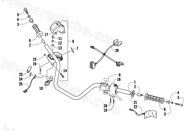 HANDLEBAR ASSEMBLY diagram
