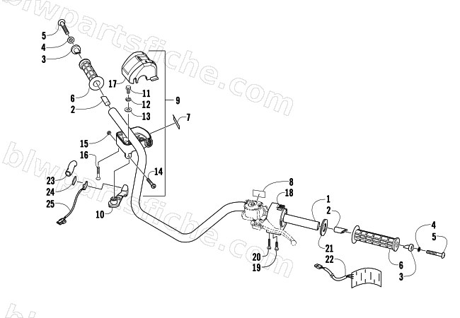 HANDLEBAR ASSEMBLY diagram