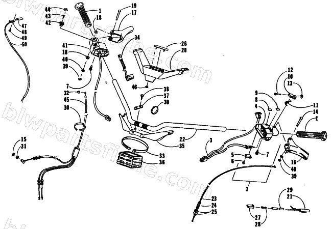 HANDLEBAR ASSEMBLY diagram