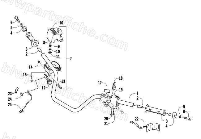 HANDLEBAR ASSEMBLY diagram