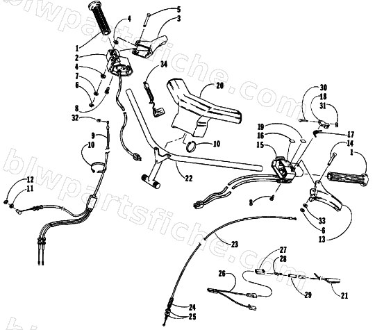 HANDLEBAR ASSEMBLY diagram