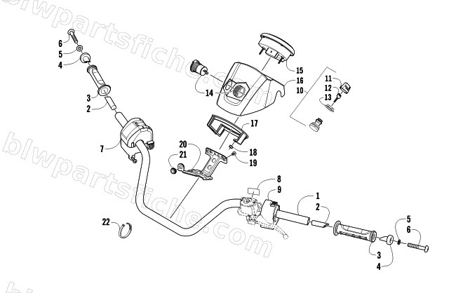 HANDLEBAR ASSEMBLY diagram