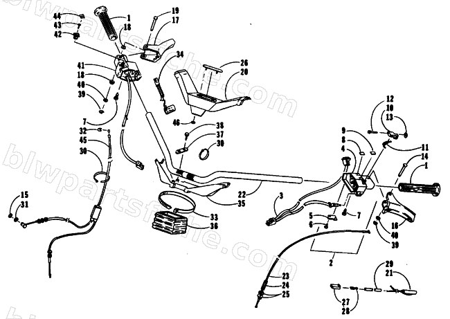 HANDLEBAR ASSEMBLY diagram