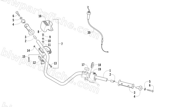 HANDLEBAR ASSEMBLY diagram
