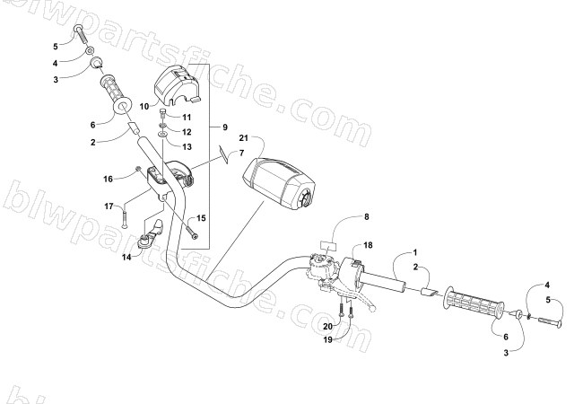 HANDLEBAR ASSEMBLY diagram