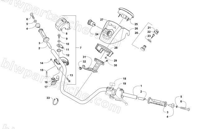 HANDLEBAR ASSEMBLY diagram
