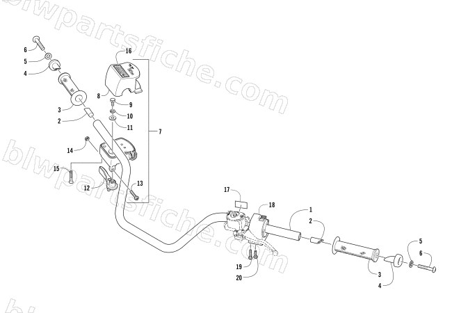 HANDLEBAR ASSEMBLY diagram