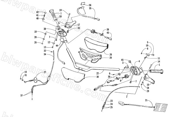HANDLEBAR ASSEMBLY diagram