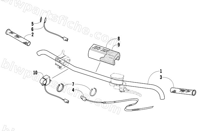 HANDLEBAR ASSEMBLY diagram