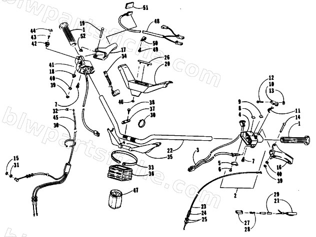 HANDLEBAR ASSEMBLY diagram