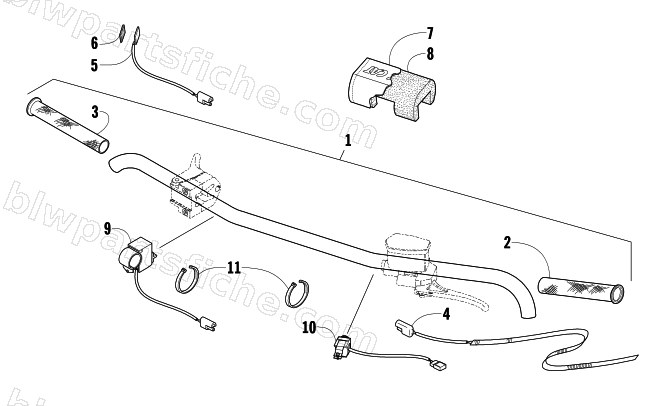 HANDLEBAR ASSEMBLY diagram