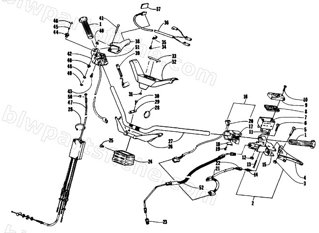 HANDLEBAR ASSEMBLY diagram