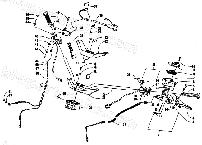 HANDLEBAR ASSEMBLY diagram
