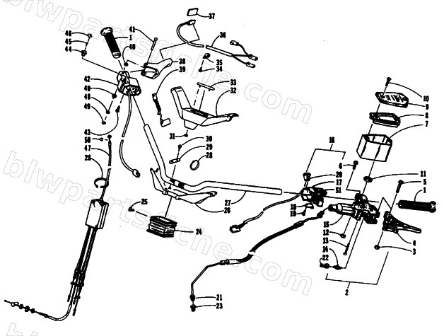 HANDLEBAR ASSEMBLY diagram