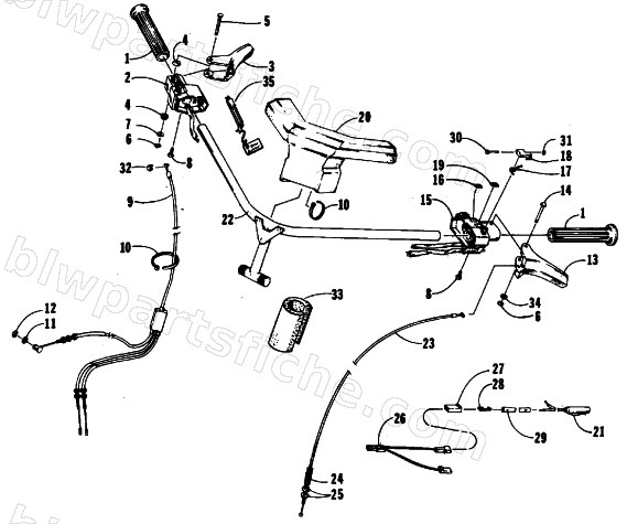 HANDLEBAR ASSEMBLY diagram