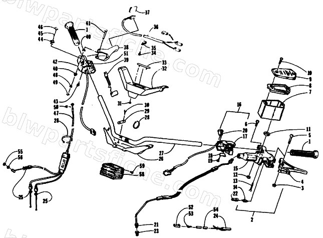 HANDLEBAR ASSEMBLY diagram