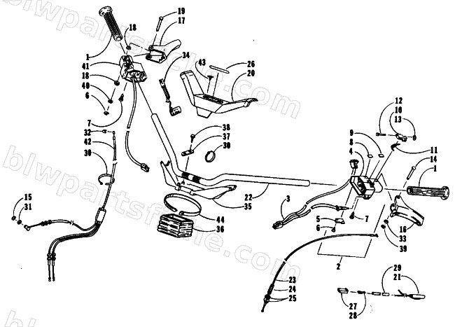 HANDLEBAR ASSEMBLY diagram