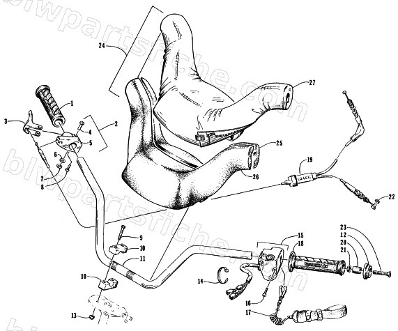 HANDLEBAR ASSEMBLY diagram