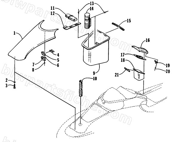 HATCH COVER AND STORAGE TRAY diagram