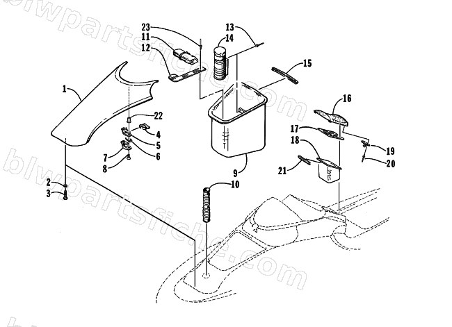 HATCH COVER AND STORAGE TRAY diagram