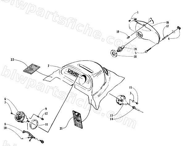 HEADLIGHT AND INSTRUMENT POD diagram