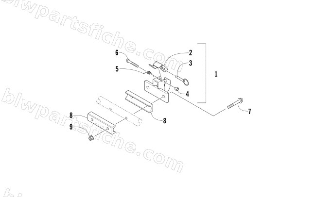 HITCH ASSEMBLY (LTOSL) diagram