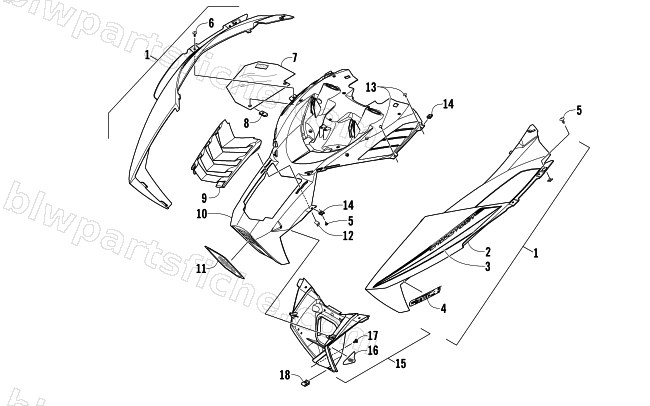 HOOD AND AIR INTAKE ASSEMBLY diagram