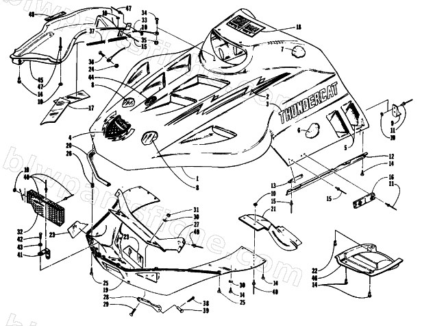 HOOD AND NOSEPIECE ASSEMBLY diagram