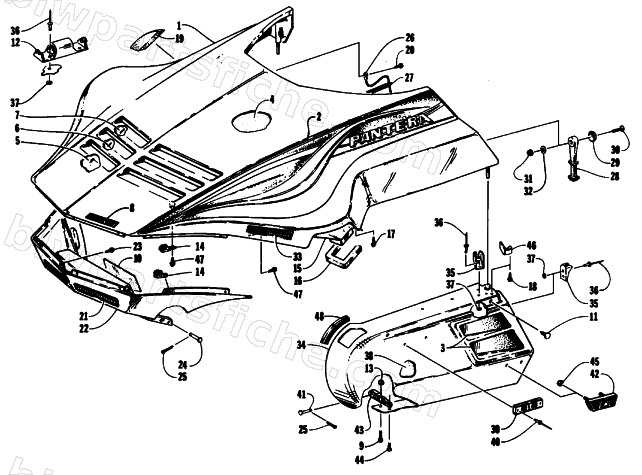 HOOD AND SIDE PODS diagram