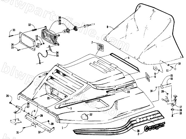 HOOD ASSEMBLY diagram