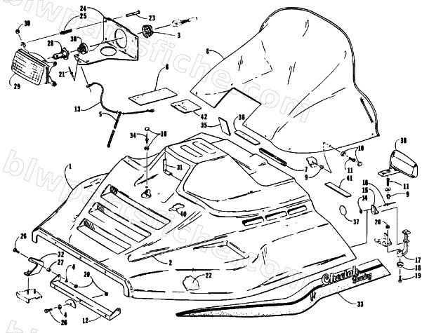HOOD ASSEMBLY diagram