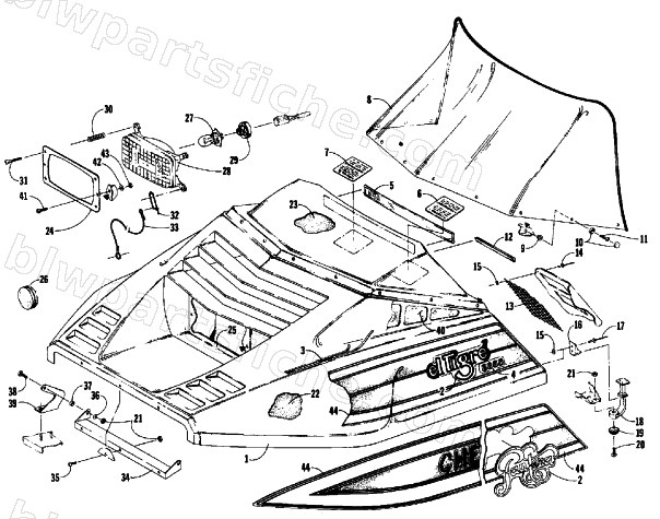 HOOD ASSEMBLY diagram