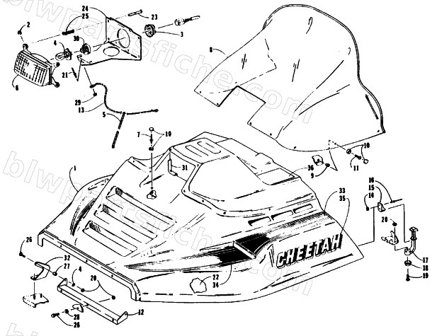HOOD ASSEMBLY diagram