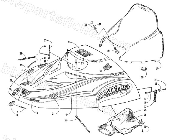 HOOD ASSEMBLY diagram