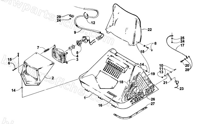 HOOD ASSEMBLY diagram