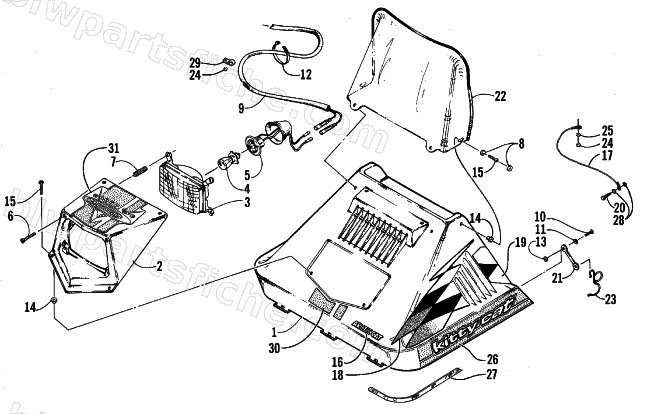 HOOD ASSEMBLY diagram
