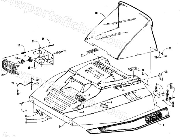 HOOD ASSEMBLY diagram