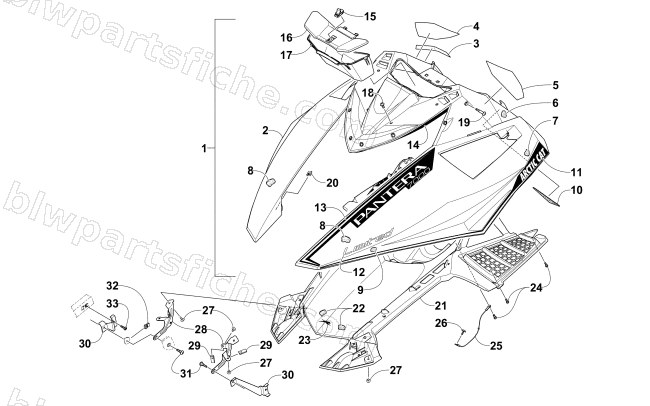 HOOD ASSEMBLY diagram